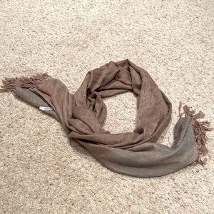 Brown paisley scarf